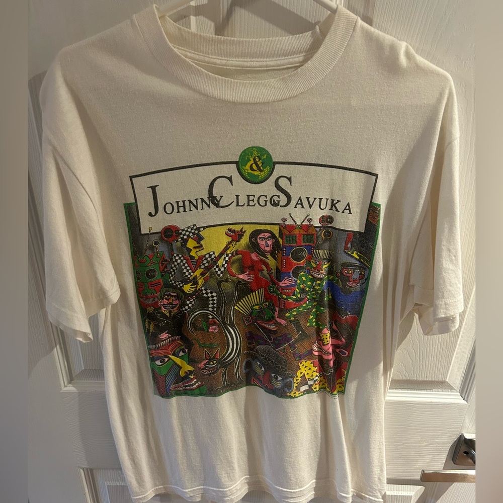 Vintage 1990 Johnny Clegg & Savuka Band Graphic T-Shirt